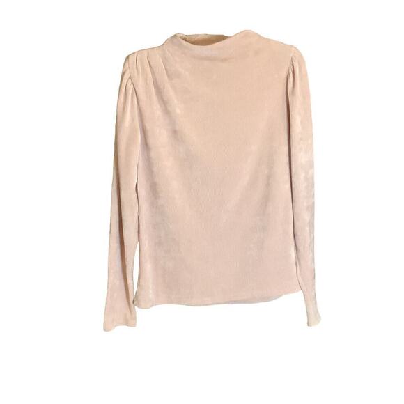 Express Chenille Sweater Medium Blush Pink Rushing Sleeves Feminine Barbie - Picture 1 of 4